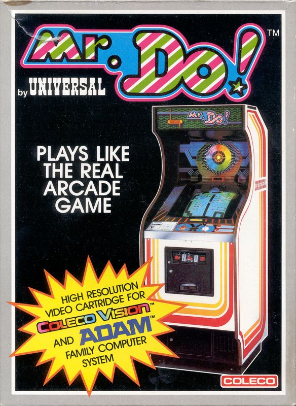 Mr. Do box art for Commodore 64